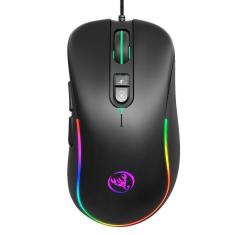 Imagem de Mouse para jogos de 7 teclas com iluminação programável RGB com fio