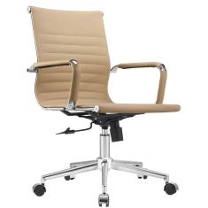 Imagem de Cadeira Esteirinha Presidente Giratória Estofada com Rodízios Espresso Móveis Cinza