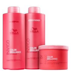 Imagem de Kit Wella Professionals Invigo Color Brilliance Salon Trio (3 Produtos)