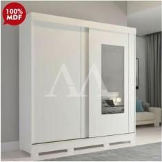 Imagem de Guarda Roupa ROUPEIRO 2P CORRER 3G PANAN ILHEUS SLIDE C/ESP E C/ PES BRANCO