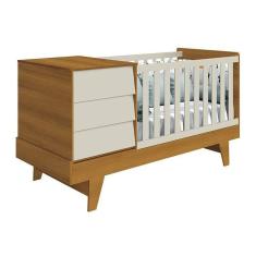 Imagem de Berço Americano Multifuncional Prince Areia/savana - Reller Móveis Areia/savana