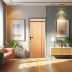 Imagem de Porta de Madeira Sarrafeada 210x80cm Friso 3 Jb Portas Tauari