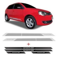 Imagem de Kit Faixa Polo Sportline 2014 Prata + Soleira Protetora