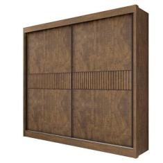 Imagem de Guarda Roupas Casal Cancun Ripado 2Pts 100% Mdf Ddoro Móveis - D'doro