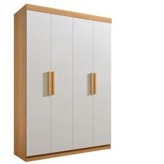 Imagem de Guarda Roupa 4 portas Mdf Cinamomo e Off white