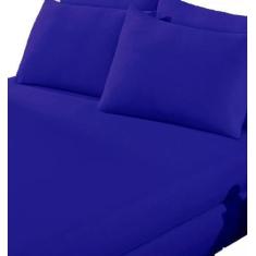 Imagem de Lençol Elástico Poliéster 100% - 1,98m x 1,58m - 2 Fronhas 70cm x 50cm