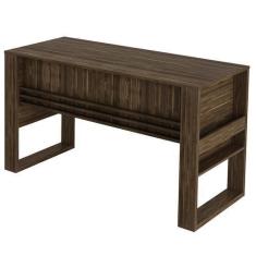 Imagem de Mesa Com Aplique Para Escritório Home Office Me4146 Mdp Nogal G69 - Gr