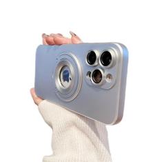 Imagem de Suporte dobrável com suporte magnético capa fosca para iPhone 15 14 Pro Max 13 12 11 14 15 Pro Max Plus capa protetora de câmera, prata, para iPhone 13 Pro