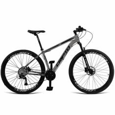 Imagem de Bicicleta Aro 29 Cripto 24 Marchas Freios Disco E Suspensão - Grafite-preto - 21"...