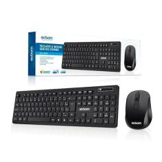 Imagem de Teclado E Mouse Óptico Sem Fio 2.4ghz Combo Abnt2 Usb