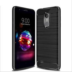 Imagem de Capa para LG K10 Alpha 2018, capa de material de fibra de carbono, macia, antiderrapante, antiimpressões digitais, capa totalmente protetora para LG K10 Alpha 2018