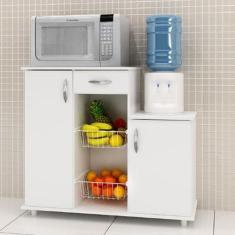 Imagem de Armário de Cozinha para Forno com Fruteira 2 Portas 1 Gaveta Diva Bran
