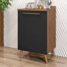 Imagem de Balcão para Cozinha 1 Porta 1 Prateleira Favorita Preto/Marrom