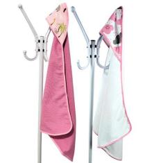 Imagem de Kit 2 Toalha de Banho Bebê Dupla Face com Capuz Estampado Forrado Supe