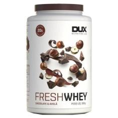 Imagem de Fresh Whey Isolado Hidro Chocolate 900G Luva Max Preto Dux - Dux Nutri