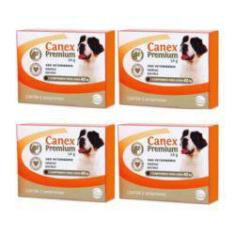 Imagem de 4 Canex Premium 3,6g Vermifugo Cães Até 40kg 2 Comprim Ceva
