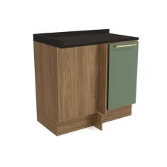 Imagem de Balcão De Cozinha Modulado Botanic M625 Canto Reto 1 Porta C/Tampo 98C