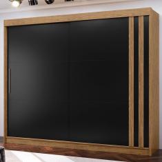 Imagem de Guarda-roupa Casal Seul 2 Portas 4 Gavetas Freijó/nero - Mx Móveis