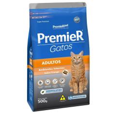 Imagem de Ração Premier Pet Gatos Ambientes Internos Adultos Frango - 500 g