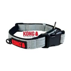 Imagem de Coleira Kong Nylon Colar Cinza Extra Grande Para Cachorro