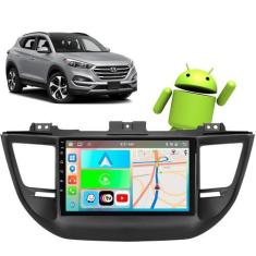 Imagem de Kit multimidia android 9" tucson 17/24 prata hyundai carplay - E-Carpl