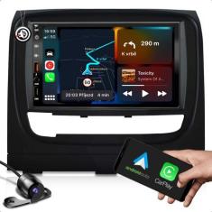 Imagem de kit multimidia função carplay bluetooth e espelhamento + moldura de 7 