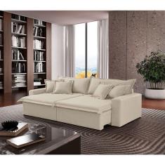 Imagem de Sofá Montreal Linho 02 Módulos De 100m B25cm Meu Sofá Online A302 Linho Branco