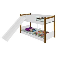 Imagem de Beliche Juvenil Valentina Branco + Escorregador - Divaloto