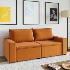 Imagem de Sofá Modular 1 Módulo Esquerdo 1 Módulo Direito Zen Cabecasa Madeiramadeira Mostarda
