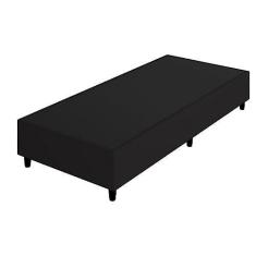 Imagem de Base Box Solteiro Reforçado Arte Cúbica Estofados Itália 37x88x188cm Preto