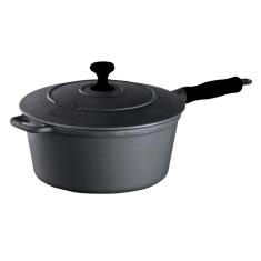 Imagem de Caçarola Ferro Cabo Silicone  Tampa Ferro 3,2 Lts 22Cm