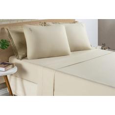 Imagem de Jogo De Cama Liana Queen 04 Peças  Algodão Percal 200 Fios - Bia Enxov