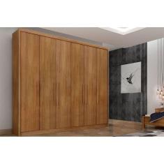 Imagem de Guarda Roupa 6 Portas e 8 Gavetas Santoro/Bolonha Cumaru - Novo Horizonte