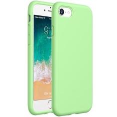 Imagem de CellEver Capa de silicone resistente para iPhone SE 2022 (3ª geração)/iPhone SE 2020 (2ª geração)/iPhone 8/7 - proteção militar contra quedas, proteção elevada de tela e câmera, interior sem