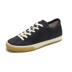 Imagem de Rothy's Tênis de cadarço feminino, casual, moderno, feito de garrafas de plástico reciclado e lavável na máquina, Preto, 40