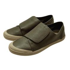 Imagem de Tênis Cano Curto Velcro Couro Grafite-Feminino