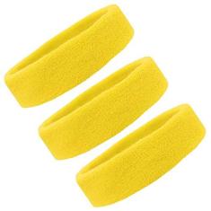 Imagem de Faixas de suor/tiaras de cabeça para mulheres e homens/faixa de cabelo elástica esportiva faixa de cabeça elástica para treino, corrida, basquete, tênis, conjunto de tecido felpudo absorvente de