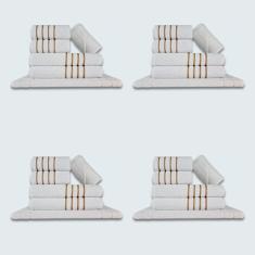 Imagem de Jogo De Toalhas 24 Pçs Coleção Montreal 100% Algodão Branco