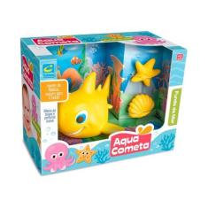 Imagem de Brinquedo Para Banho Kit Tubarão Amarelo Fundo Do Mar +3 Meses Cometa