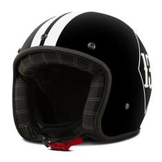 Imagem de Capacete Custom Aberto Biker Fosco Old School Vintage Chopper Classico