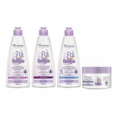 Imagem de Kit Arvensis Cachinhos (Sh+Cond+Ativador Crespo+Geleia Forte)