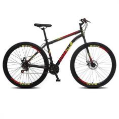 Imagem de Bicicleta Colli Cazelle Aro 29 Roma Preto/Vermelho/Amarelo