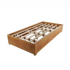Imagem de Base Cama Box Solteiro Imperatriz Com Pés Mel Viero Mel