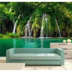 Imagem de Papel de Parede - Painel Adesivo Cachoeira 3D 3M² na 029