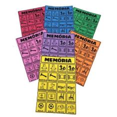 Imagem de Kit Com 10 Jogo Da Memória Em Português Material Educativo - Criativa