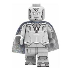 Imagem de Boneco Blocos De Montar Visão Prateado Vingadores - Mega Block Toys