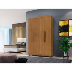 Imagem de Roupeiro Milão 4 Portas 3 Gavetas Benetil Cor:cinamomo