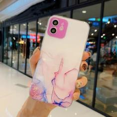 Imagem de Capa de telefone com pintura em aquarela para iPhone 15 14 13 Pro Max 12 Mini 11 X XR XS 7 8 Plus SE 2020 Capa macia transparente de mármore, rosa, para iPhone 14Pro Max