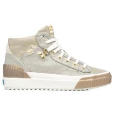Imagem de Keds Tênis feminino Demi TRX Mid Metallic Canvas Casual - Dourado, Cobre, 35