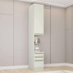 Imagem de Guarda-Roupa Solteiro Modulado 1 Porta 3 Gavetas Areia - Henn